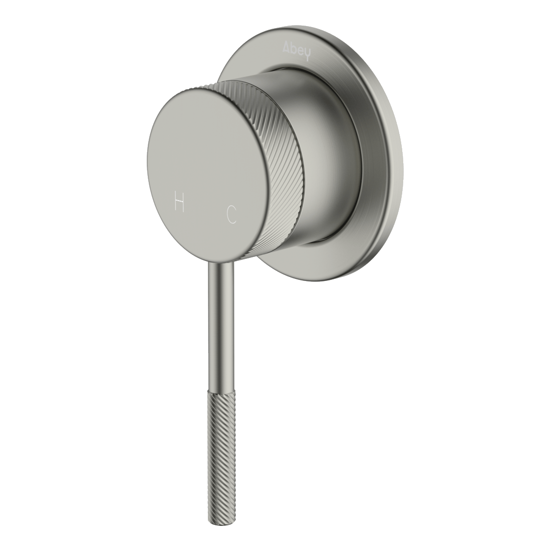 Poco Knurled Shower Mixer Lead Free - Brushed Nickel