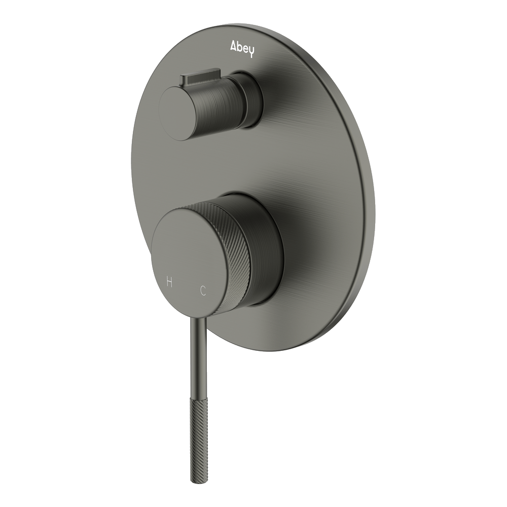 Poco Knurled Diverter Mixer - Gun Metal