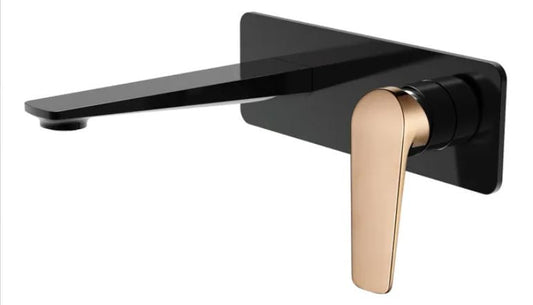INSPIRE ZEVIO WALL BASIN MIXER  AND ROSE