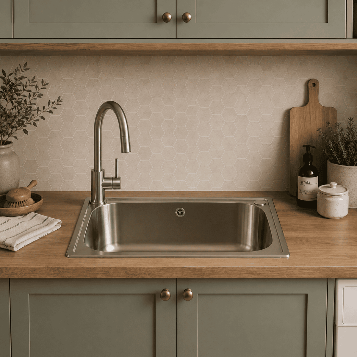 Everhard Classic 45L Utility Sink With Overflow - 630mm (L) X 470mm (W) X 230mm (H)
