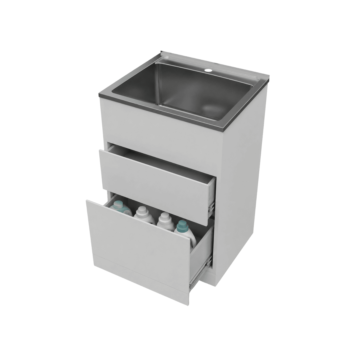 Everhard Nugleam 45L Drawer System Laundry Unit - 560mm (L) X 510mm (D) X 870mm (H)