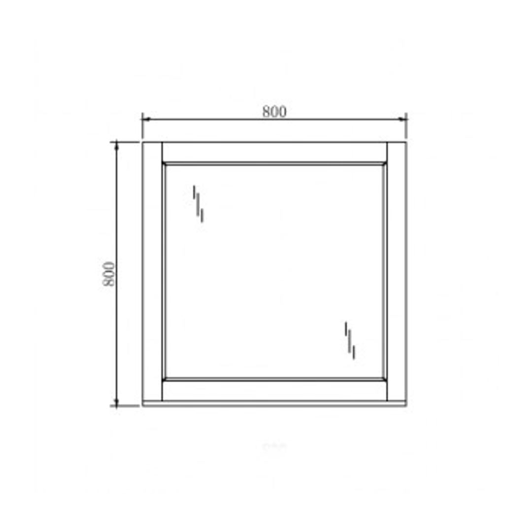 Belbagno Manhattan 800mm Mirror 800 X 21 X 800 Spc-Man-800