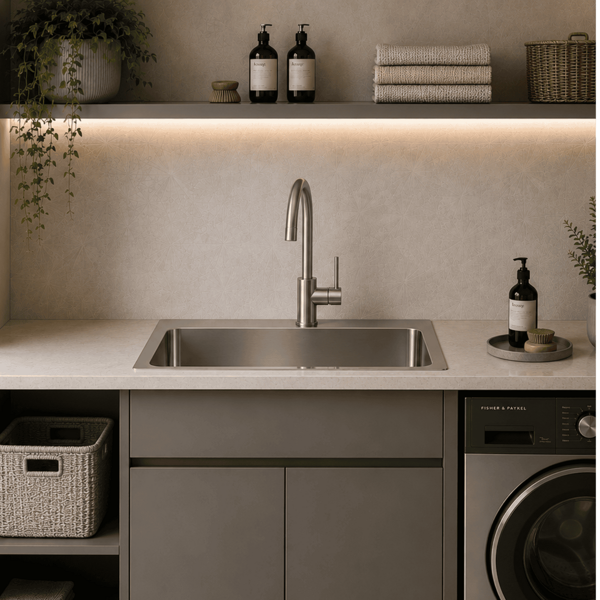 Everhard Nugleam 45L Utility Sink - 635mm (L) X 475mm (W) X 230mm (H)