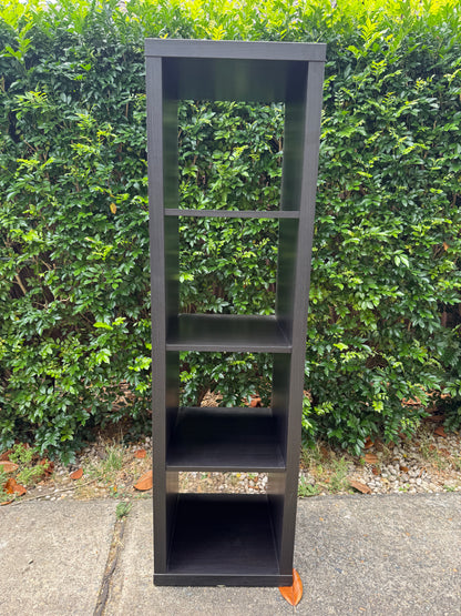 IKEA KALLAX 1×4 Shelf Unit Black-Brown – Tested & Cleaned | Reno Spares