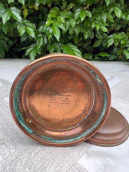 Vintage Brass and Copper Preserves Cannister