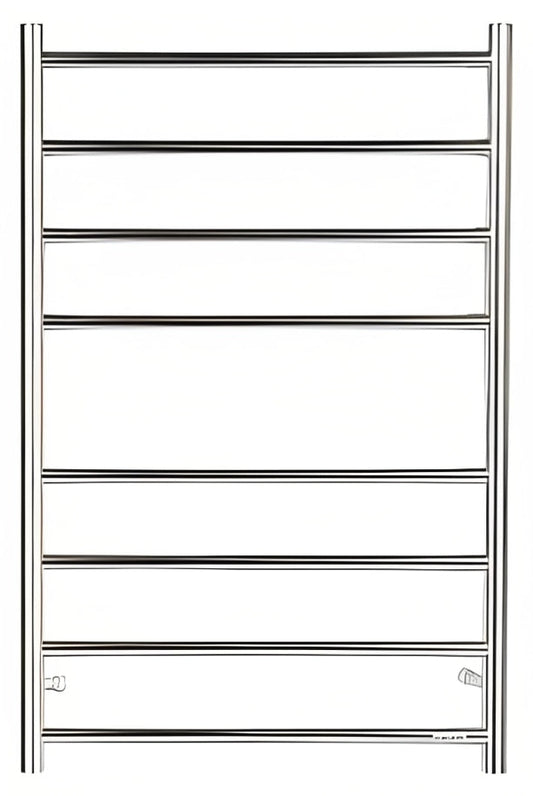 INSPIRE HEATED TOWEL RAIL 8 BAR ROUND CHROME 912MM