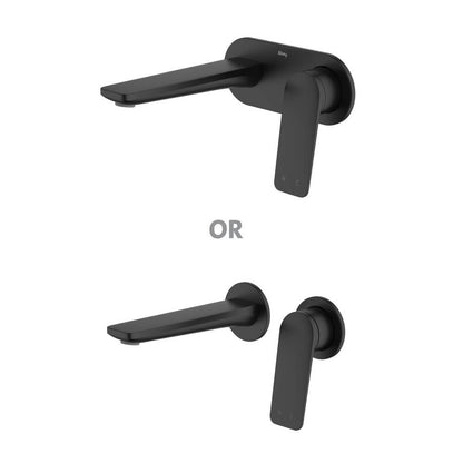 Vela Basin/Bath Set with 165mm Wall Spout Lead Free - Black