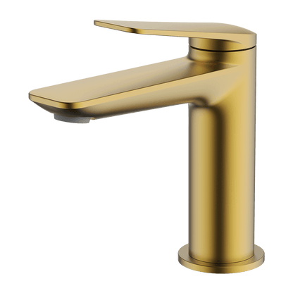 Vela Basin Mixer - Brushed Brass