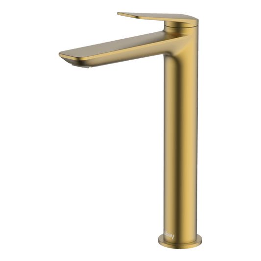 Vela High Basin Mixer Lead Free - Brushed Brass