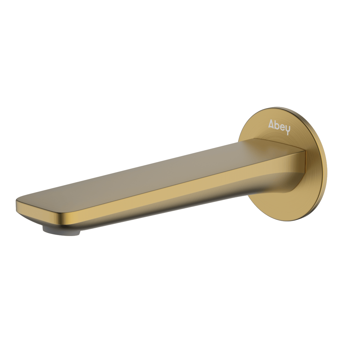 Vela Wall Spout 165mm Lead Free - Brushed Brass