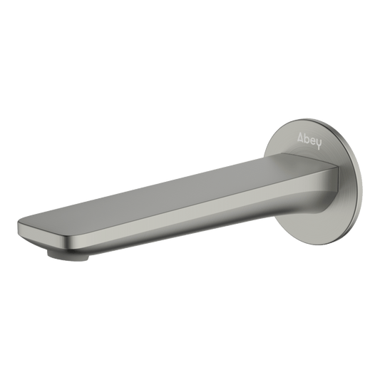 Vela Wall Spout 165mm Lead Free - Brushed Nickel