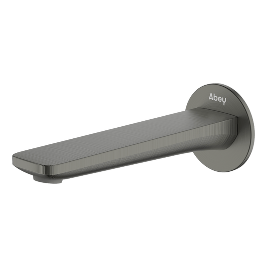 Vela Wall Spout 165mm Lead Free - Gun Metal