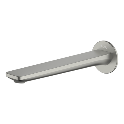 Vela Wall Spout 220mm Lead Free - Brushed Nickel