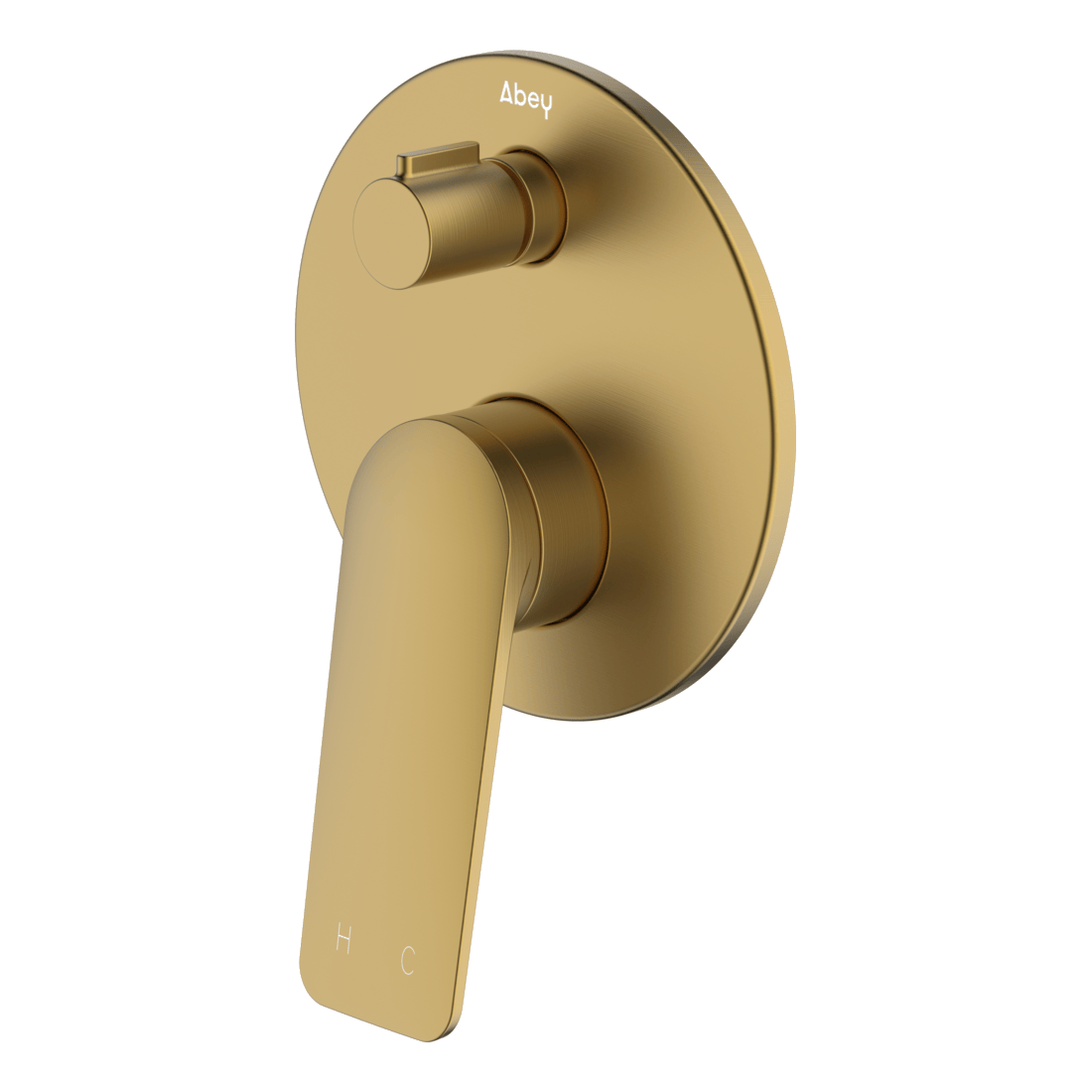 Vela Diverter Mixer - Brushed Brass