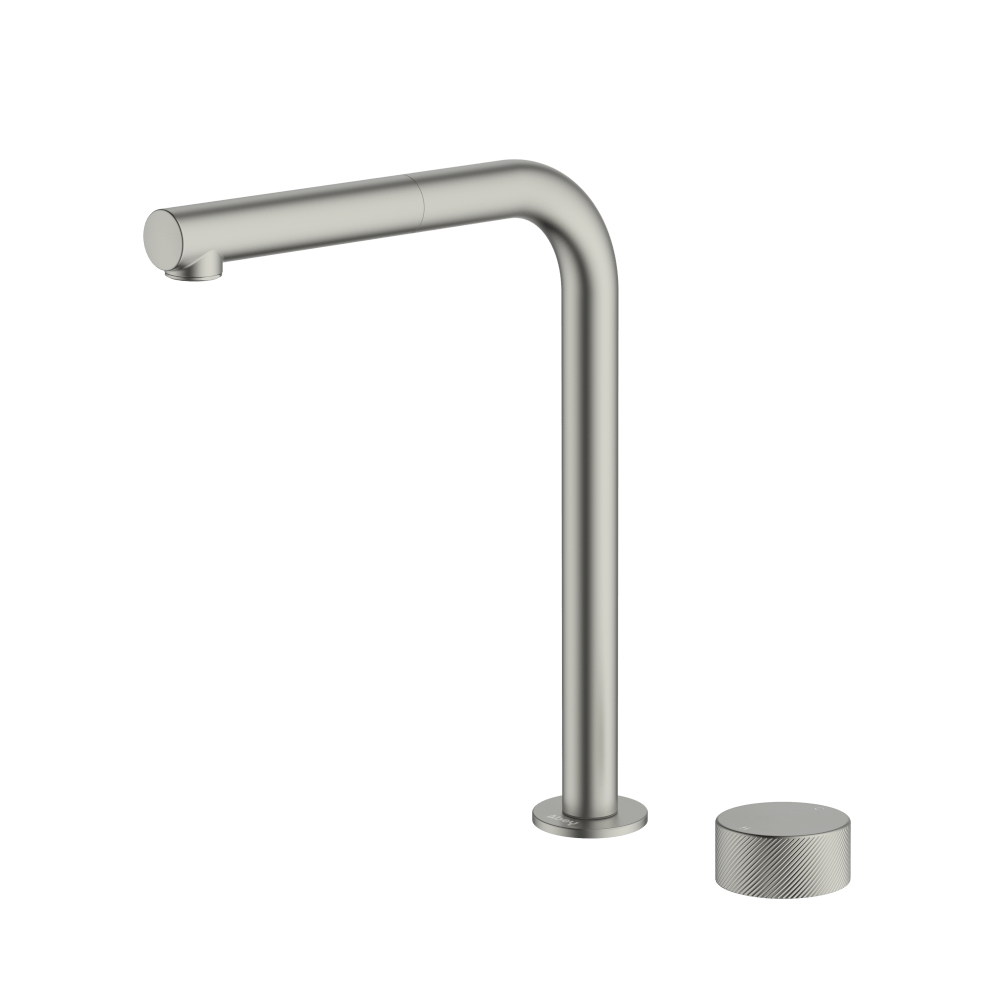 Poco P Square Pullout Hob Kitchen Set - Brushed Nickel