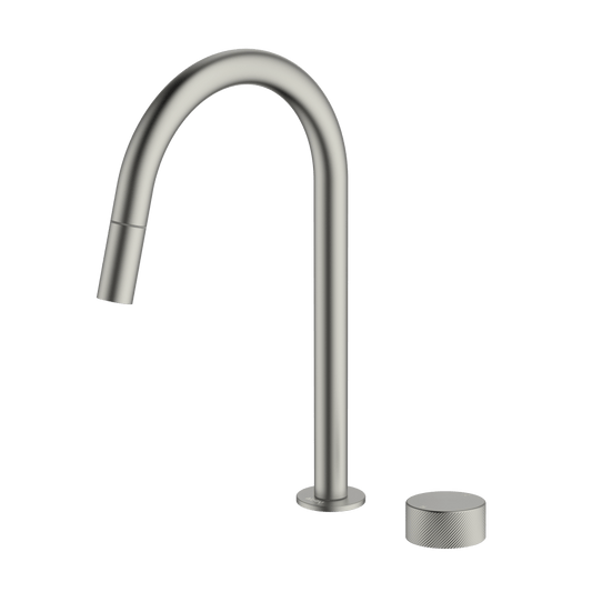 Poco P Gooseneck Pullout Hob Kitchen Set - Brushed Nickel