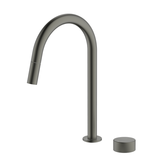 Poco P Gooseneck Pullout Hob Kitchen Set - Gun Metal