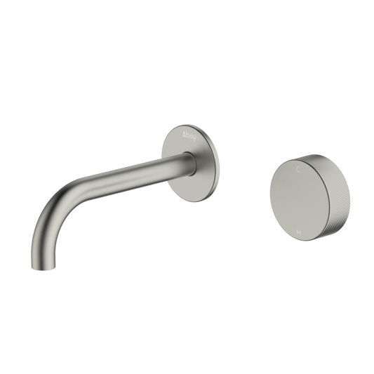 Poco P Wall Basin/Bath Set 165mm - Brushed Nickel