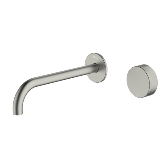 Poco P Wall Basin/Bath Set 220mm - Brushed Nickel