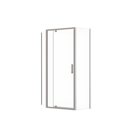 DECINA PREZZO SEMI-FRAMELESS ANGLED SHOWER SCREEN  900MM
