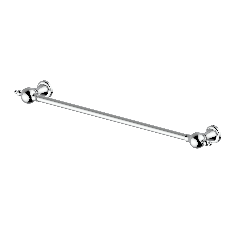 Provincial 600mm Towel Rail - Natural Brass