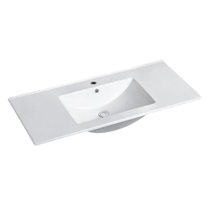 Otti Noosa 900mm Satin White Wall Hung Vanity