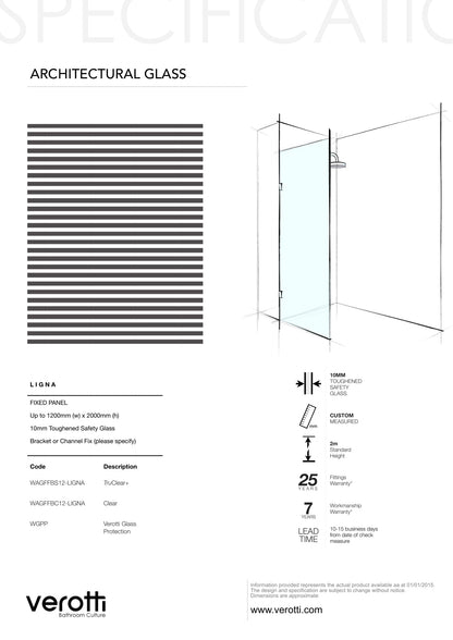 LIGNA - Up to 1200 x 2000 / Grey with Black Pattern / Concealed Channel Matte Black