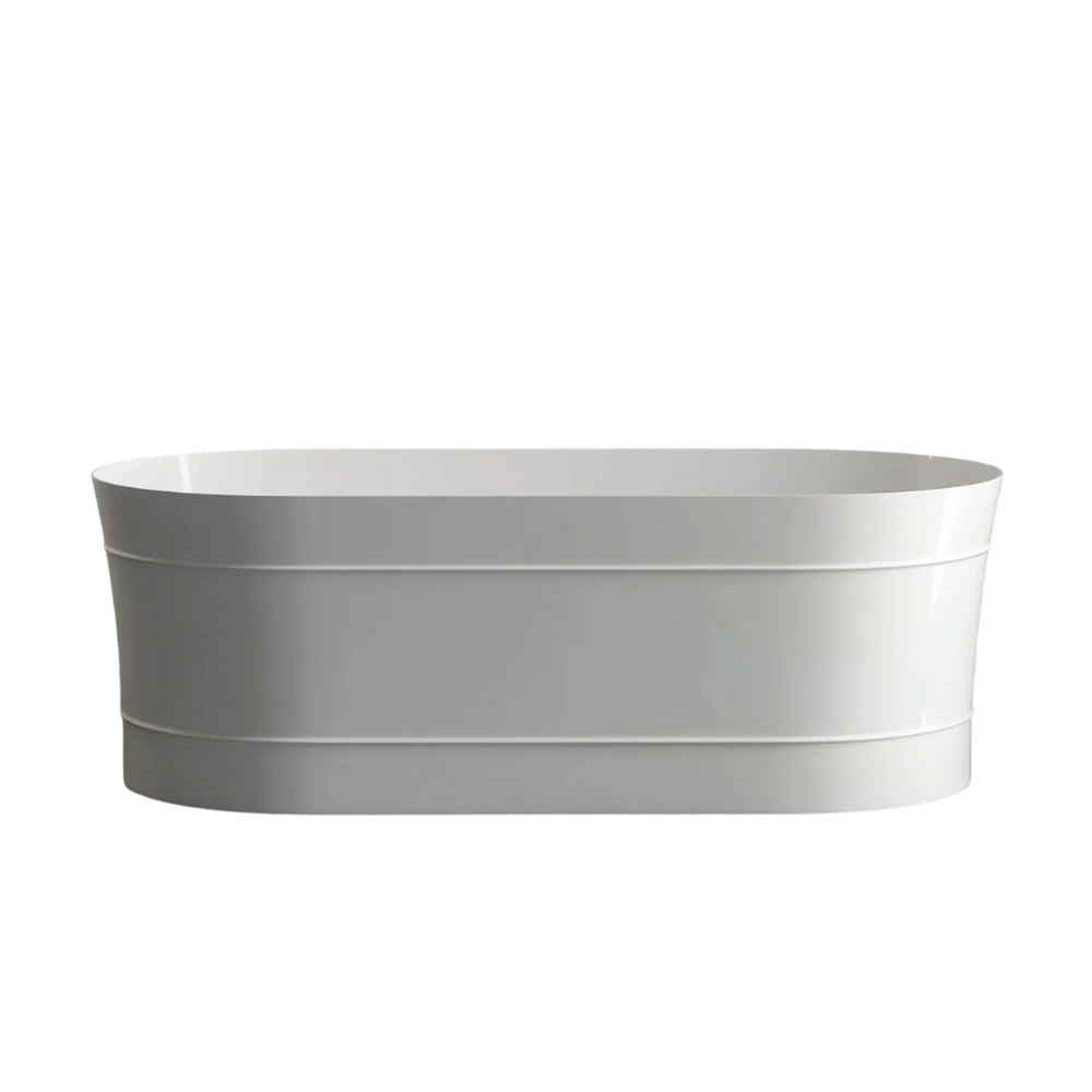 Otti Attica Bondi 1700mm Freestanding Bath Gloss White