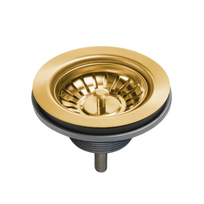 Oliveri Basket Waste with Extended Screw Length Brushed Gold