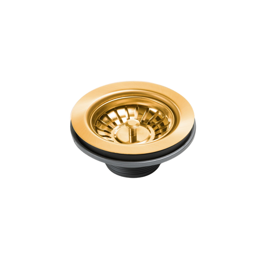 Oliveri Basket Waste Brushed Gold