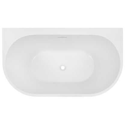 DECINA ALEGRA BACK-TO-WALL FREESTANDING BATH WITH INTEGRATED OVERFLOW  1400MM