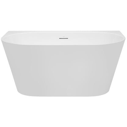 DECINA ALEGRA BACK-TO-WALL FREESTANDING BATH WITH INTEGRATED OVERFLOW  1400MM