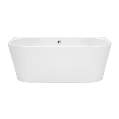Decina Alegra 1700mm Contour Back-To-Wall Freestanding Bath