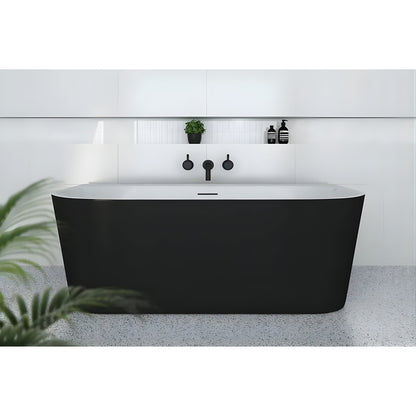 DECINA ALEGRA BACK-TO-WALL BATH WITH INTEGRATED OVERFLOW GLOSS  1700MM