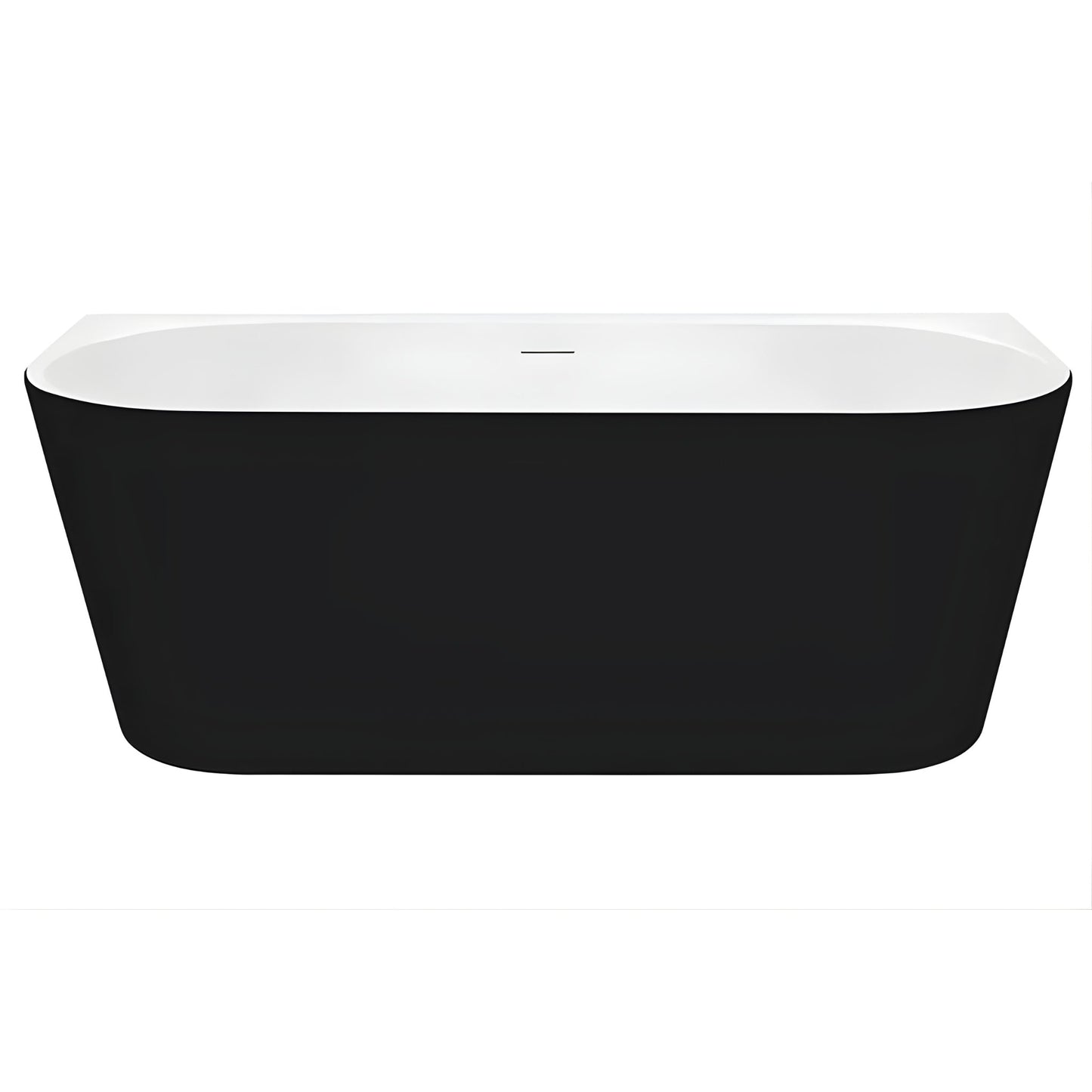 DECINA ALEGRA BACK-TO-WALL BATH WITH INTEGRATED OVERFLOW GLOSS  1700MM