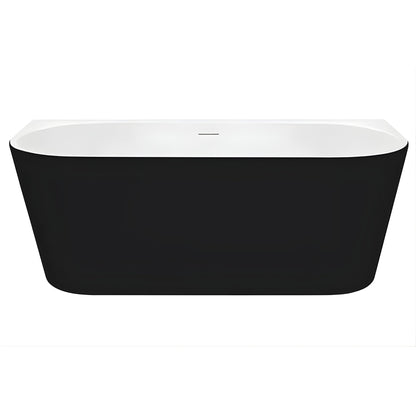 DECINA ALEGRA BACK-TO-WALL BATH WITH INTEGRATED OVERFLOW GLOSS  1700MM