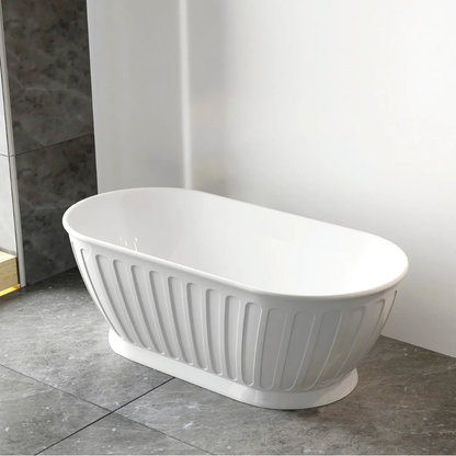 Otti Attica Kensington 1700 Freestanding Bath Gloss White