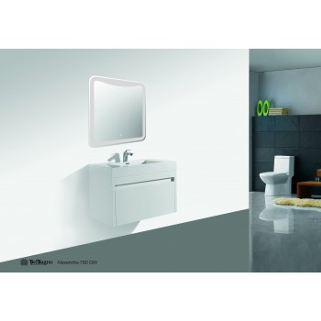 Belbagno Alexandra 760mm Wall Hung Vanity  Alex-760-W-Gw
