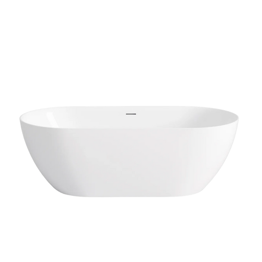 Otti Attica Manolo 1400mm Bath with Overflow Gloss White