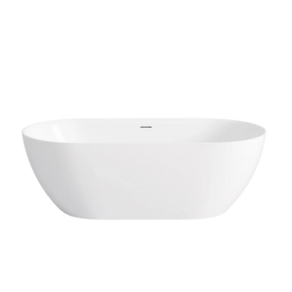 Otti Attica Manolo 1400mm Bath with Overflow Gloss White