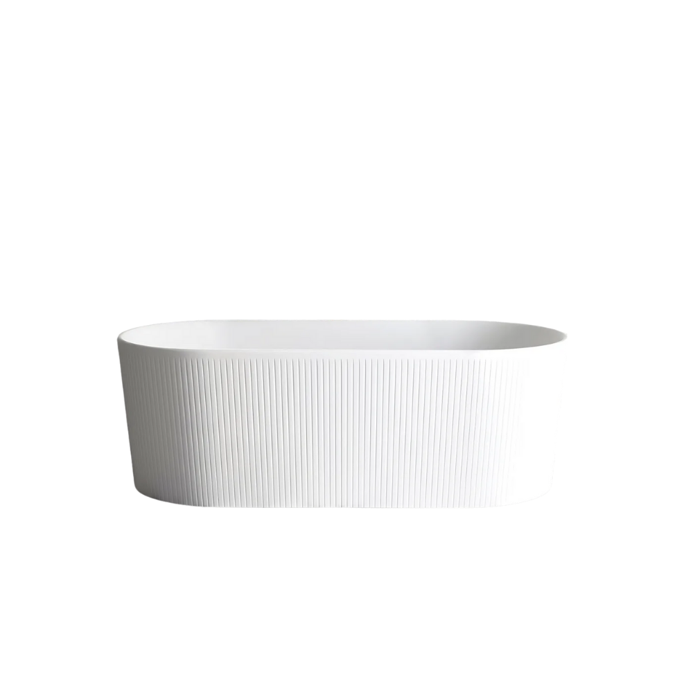 Otti Attica Noosa 1500mm Freestanding Bath Matte White