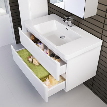 BELBAGNO ANCONA  900MM SINGLE BOWL WALL HUNG VANITY AND BASIN