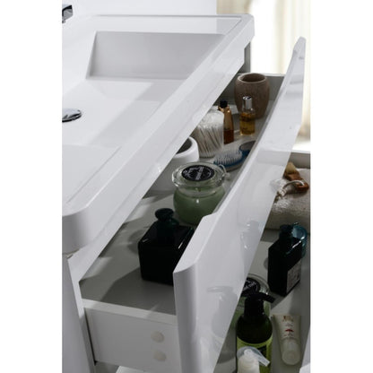 BELBAGNO ANCONA  900MM SINGLE BOWL WALL HUNG VANITY AND BASIN