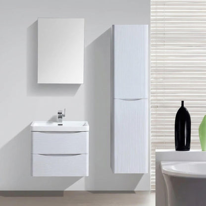 BELBAGNO ANCONA  WOOD WALL HUNG TALL BOY 400MM X 1500MM