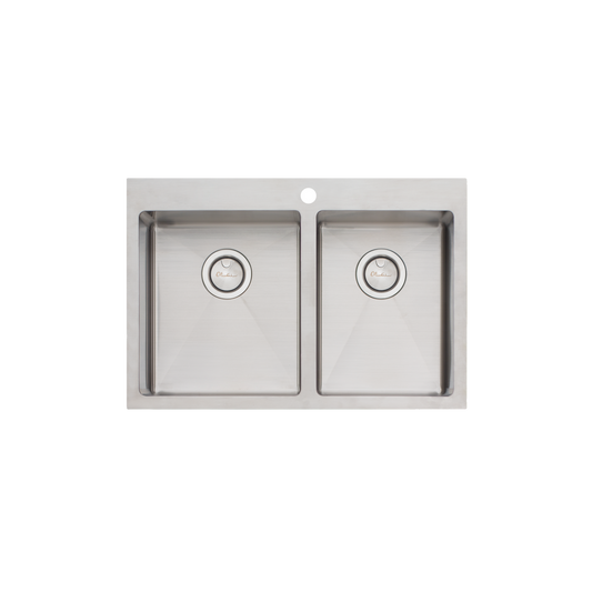 Oliveri Apollo 1 And 3/4 Left Bowl Sink Stainless Steel