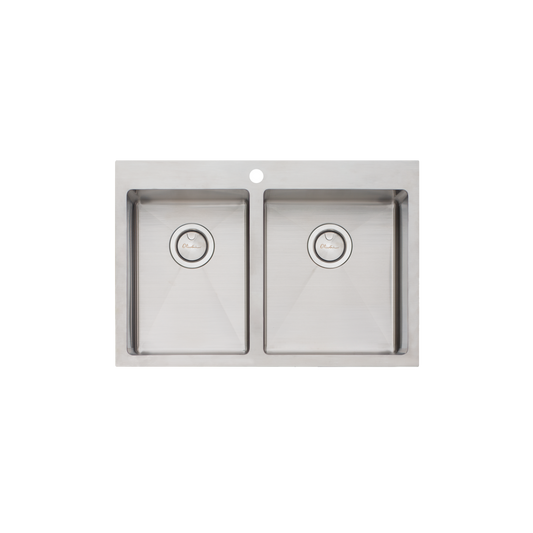 Oliveri Apollo 1 And 3/4 Right Bowl Sink Stainless Steel