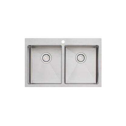 Oliveri Apollo Double Bowl Sink Stainless Steel