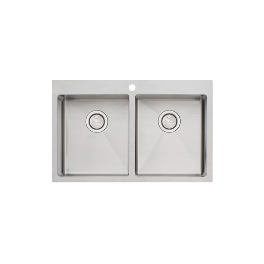 Oliveri Apollo Double Bowl Sink Stainless Steel