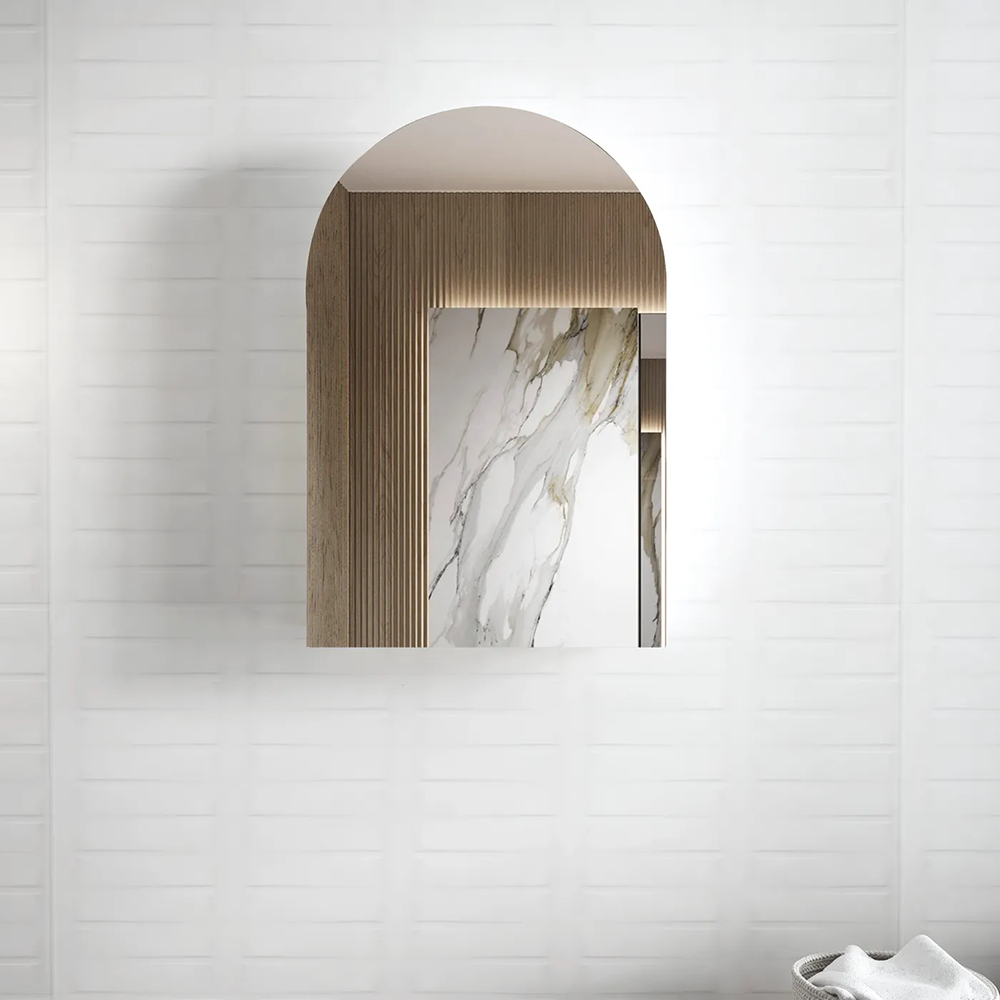 Otti Archie 900x600 Natural Oak Shaving Cabinet