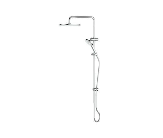 Ashmore Twin Rail Shower - Chrome